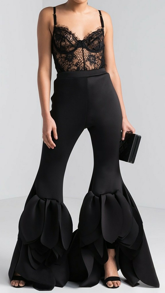 Neoprene flare pants